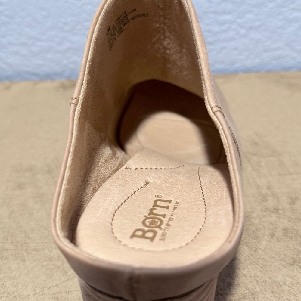 Born leather tan mules NEW SZ10 - Picture 2 of 7